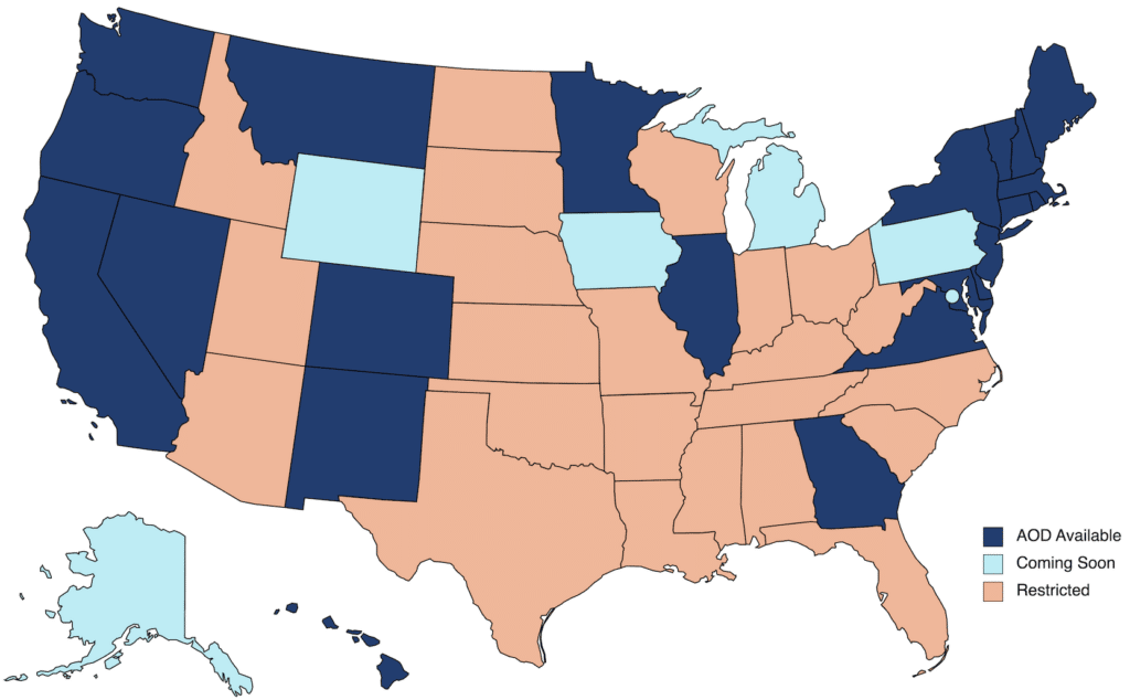 AOD June 2022 map